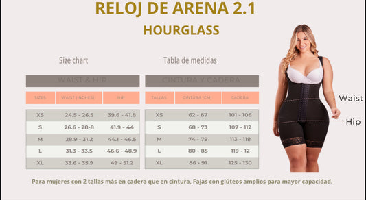 La sirena full body reloj de arena